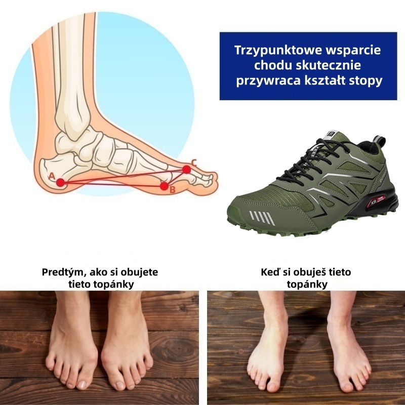 🔥50% zniżki dzisiaj - nie przegap ⏰ Ergonomiczne buty ortopedyczne na ból pleców, stawów i stóp - unisex