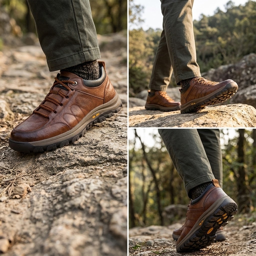 【🎁50% zniżki】🐂 Męskie buty ortopedyczne wykonane z najwyższej jakości włoskiej skóry 👞 Szyte ręcznie, wodoodporne i antypoślizgowe ✅ Wsparcie łuku stopy dla wygodnego chodzenia ✅