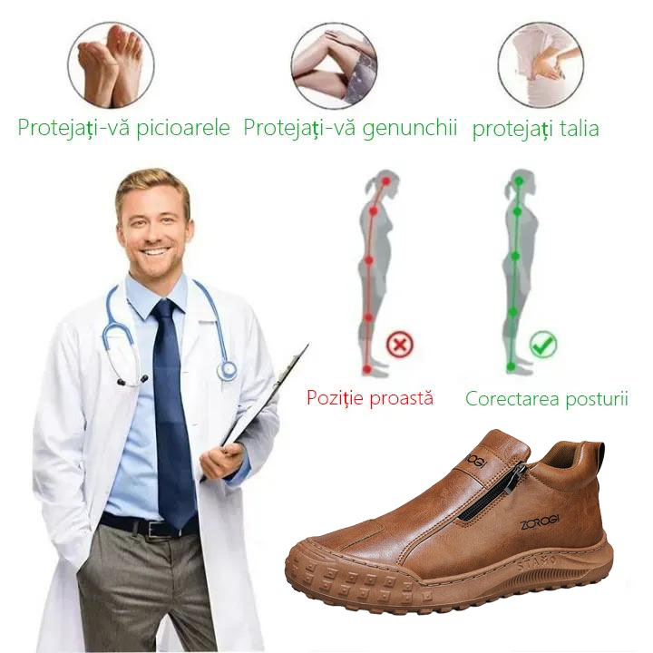 ⭕️Pantofi ortopedici din piele de vacă lucrați manual👞Branțuri ortopedice bazate pe inteligență artificială✅Ușor de încălțat și de îndepărtat, impermeabili și confortabili