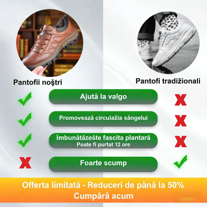 🎁Ultima zi pentru a te bucura de o reducere de 50%! Nu rata ocazia! ⏰ Pantofi bărbătești din piele cusuți manual 👞 Calzi, confortabili, impermeabili și antiderapanți ✅