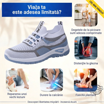 🎁Ultima zi pentru a beneficia de o reducere de 50%! Nu rata ocazia! ⏰Ameliorează durerile de picioare și fasciita - Încălțăminte ortopedică impermeabilă și antiderapantă🔴