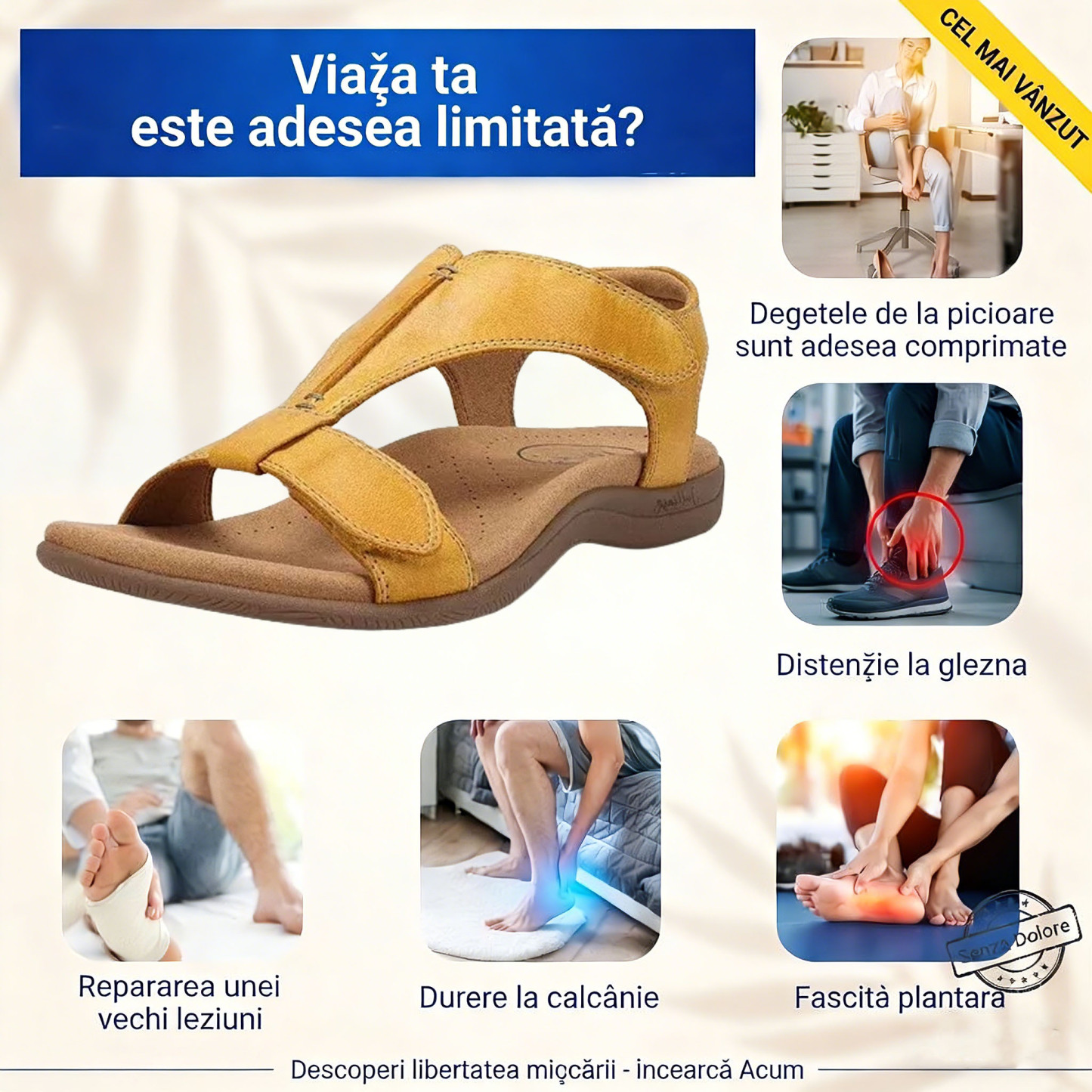 ⏰️Nu rata reducerea noastră de 50%!✅ Sandale de înaltă calitate🦶 Un articol esențial de vară - impermeabile și antiderapante🔴 Pantofi confortabili, potriviți pentru orice ocazie.