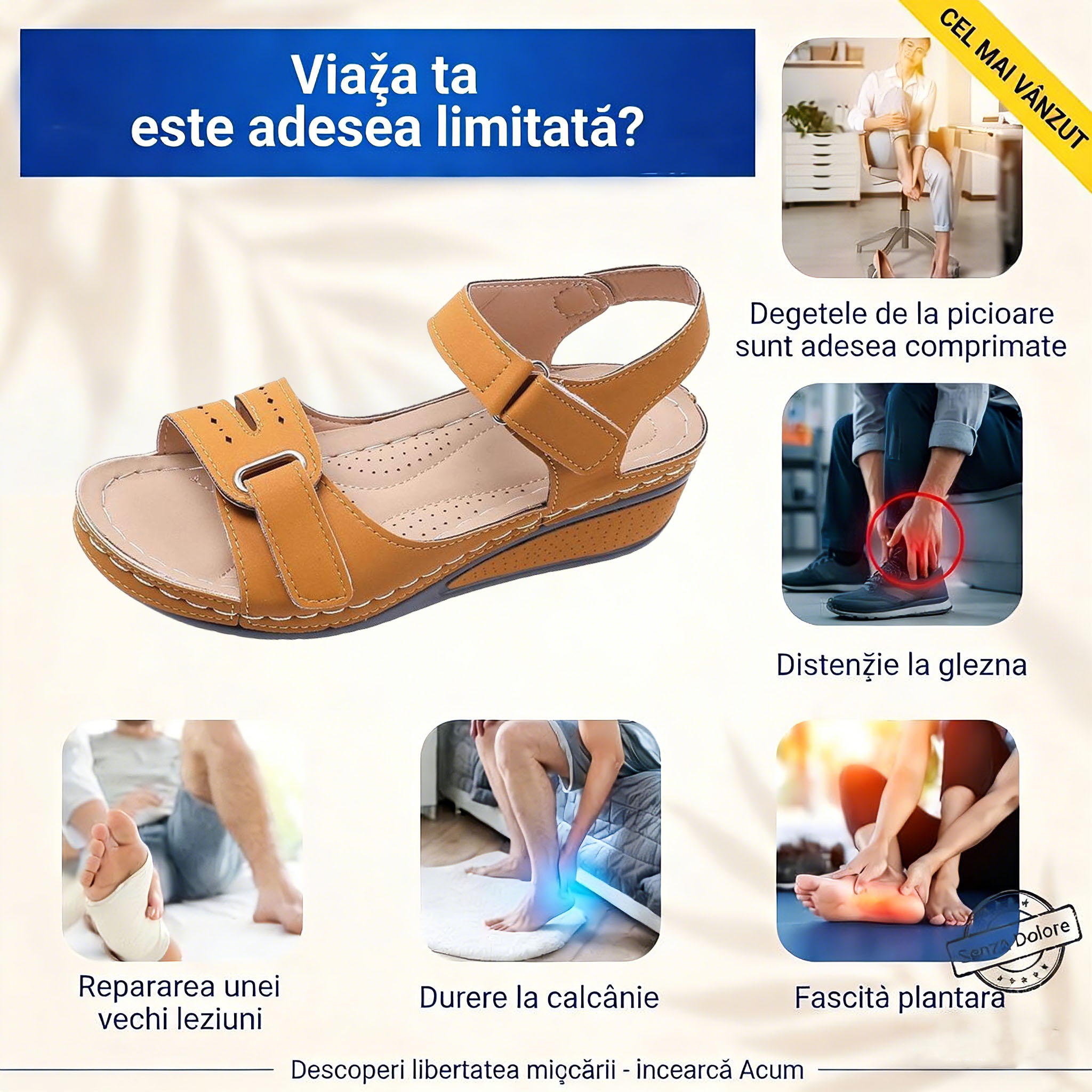 Sand⏰️Nu rata reducerea de 50% de astăzi! ✅ Sandale de înaltă calitate 🦶 Ușoare și elegante - Impermeabile și antiderapante 🔴 Potrivite pentru orice ocazie.ale