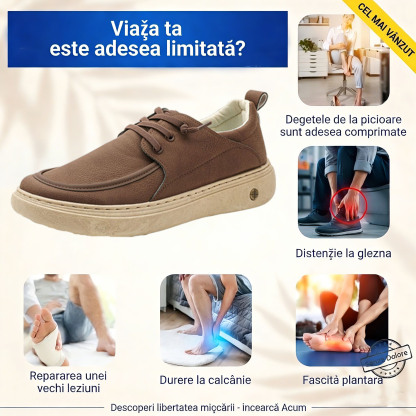 ⏰️Nu rata oferta noastră de 50% reducere! ✅ Încălțăminte ortopedică de înaltă calitate 🦶 Model nou 2026, impermeabilă și antiderapantă 🔴 Previne problemele picioarelor