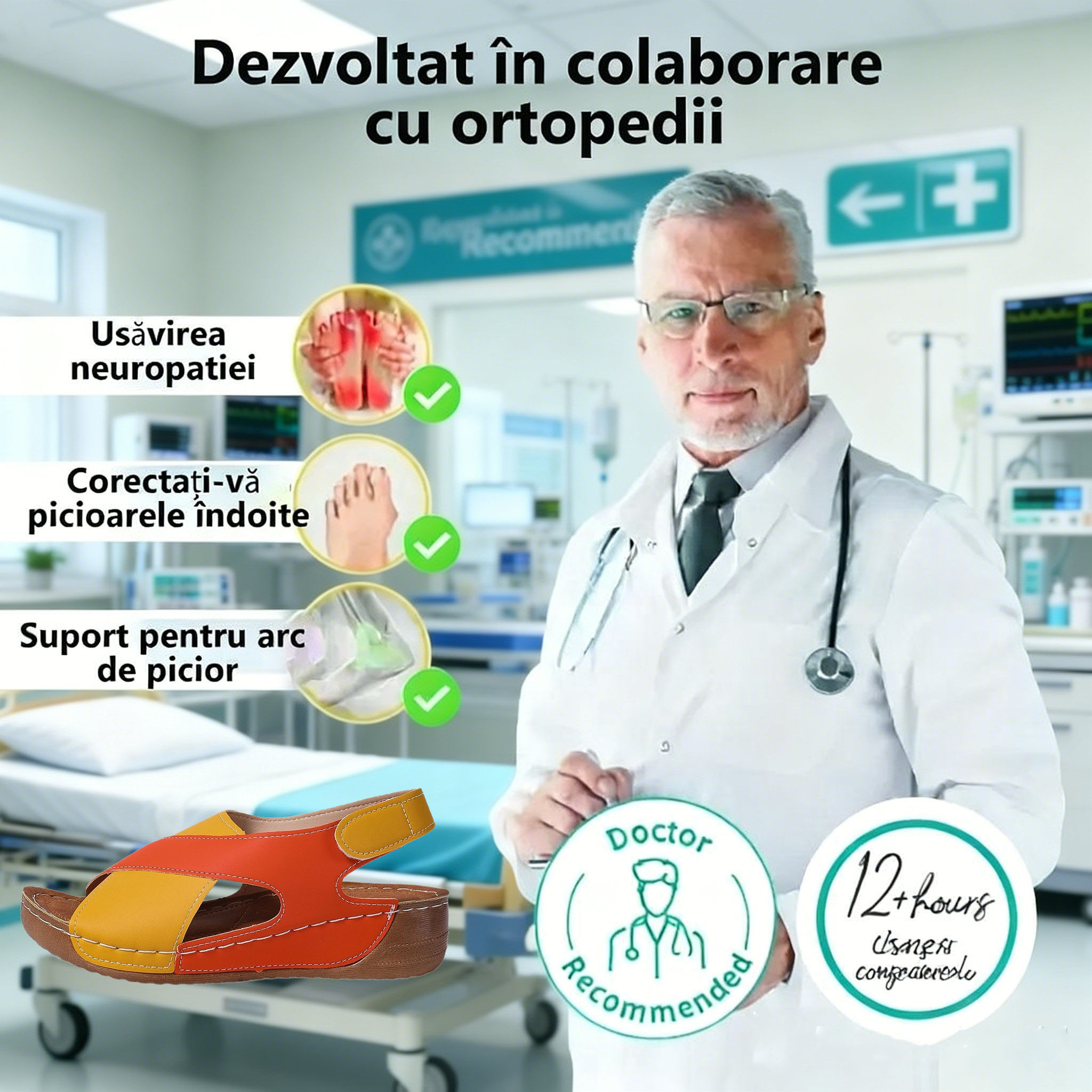 ⏰️Nu rata reducerea noastră de 50%! ✅ Sandale de înaltă calitate 🦶 Model nou de vară - impermeabile și antiderapante 🔴 ușoare și elegante, potrivite pentru orice ocazie.