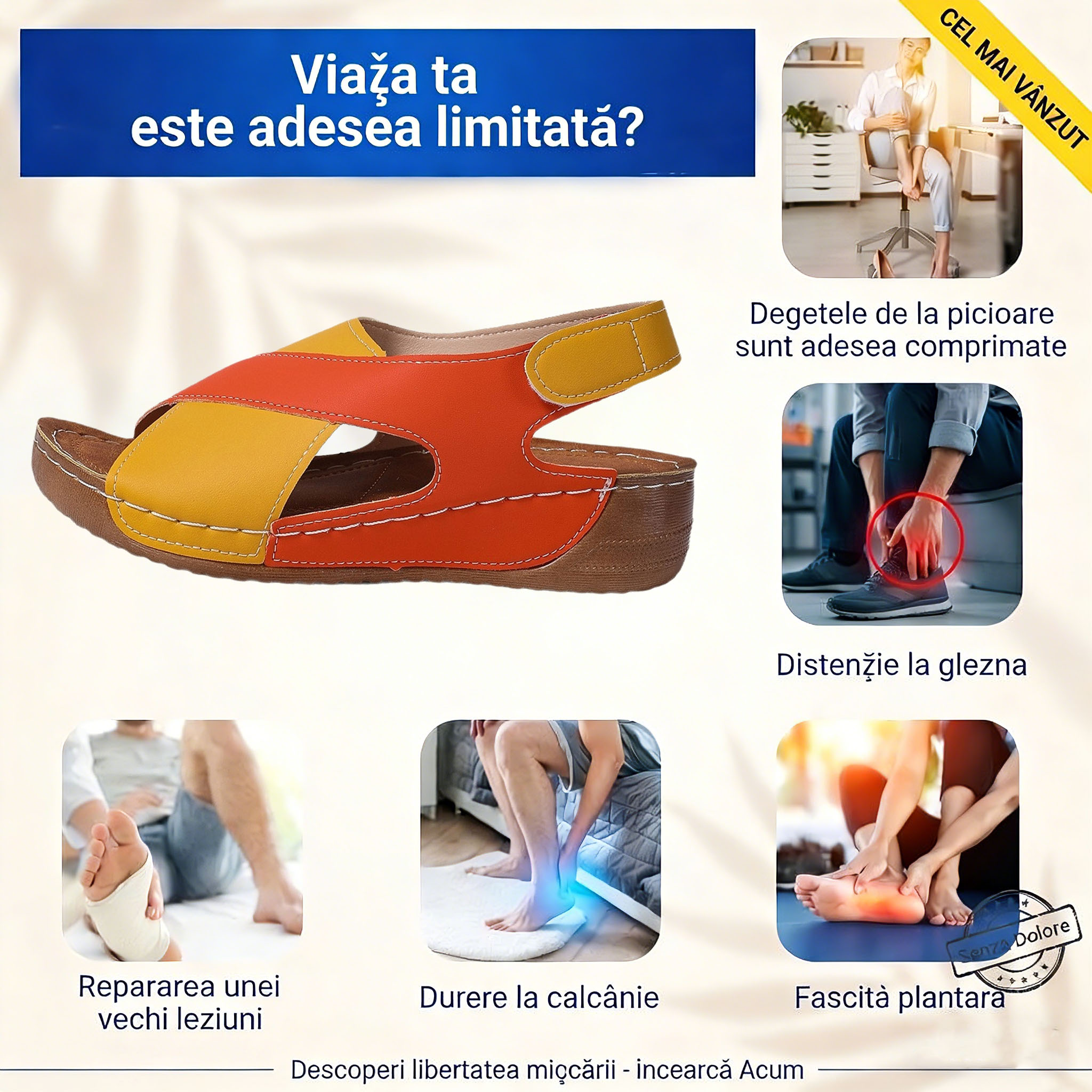 ⏰️Nu rata reducerea noastră de 50%! ✅ Sandale de înaltă calitate 🦶 Model nou de vară - impermeabile și antiderapante 🔴 ușoare și elegante, potrivite pentru orice ocazie.