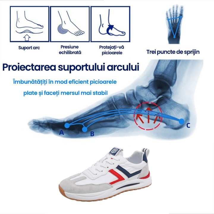 [50% reducere azi - nu ratați] 🔥 Pantofi de mers cu design ergonomic 👞Cusuti manual - impermeabili și anti-alunecare ✅ Suport arc pentru mers confortabil