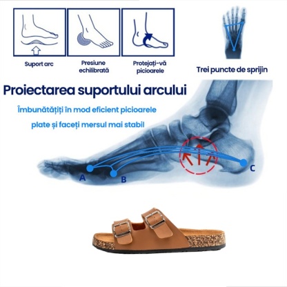 [🎉50% reducere astăzi, nu o ratați] 🐂Papuci din piele de vițel australiană✅Suport arc: mers confortabil și nedureros (cusut manual cu materiale ecologice)