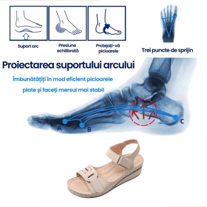 [🎁Jumătate de preț astăzi - nu ratați] Sandale ortopedice ergonomice certificate medical - mers fără durere 👞 facilitează mersul