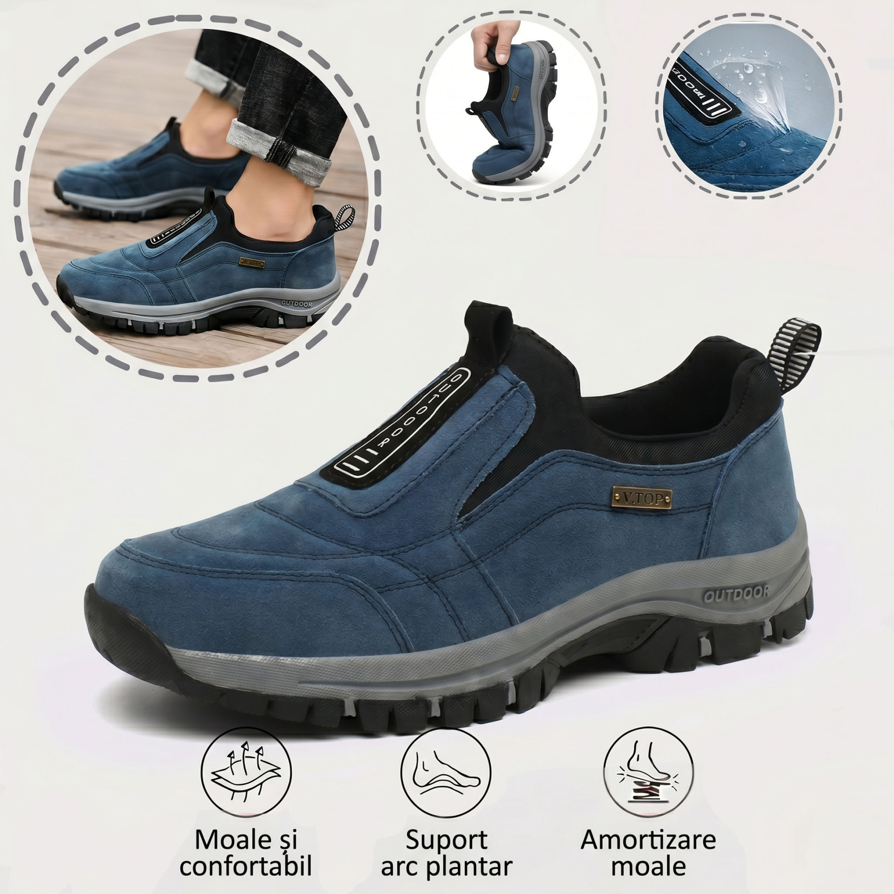 🎁Ultima zi pentru a te bucura de o reducere de 50%! Nu rata ocazia! ⏰ Ameliorează durerile de picioare și fasciita - Încălțăminte ortopedică impermeabilă și antiderapantă.