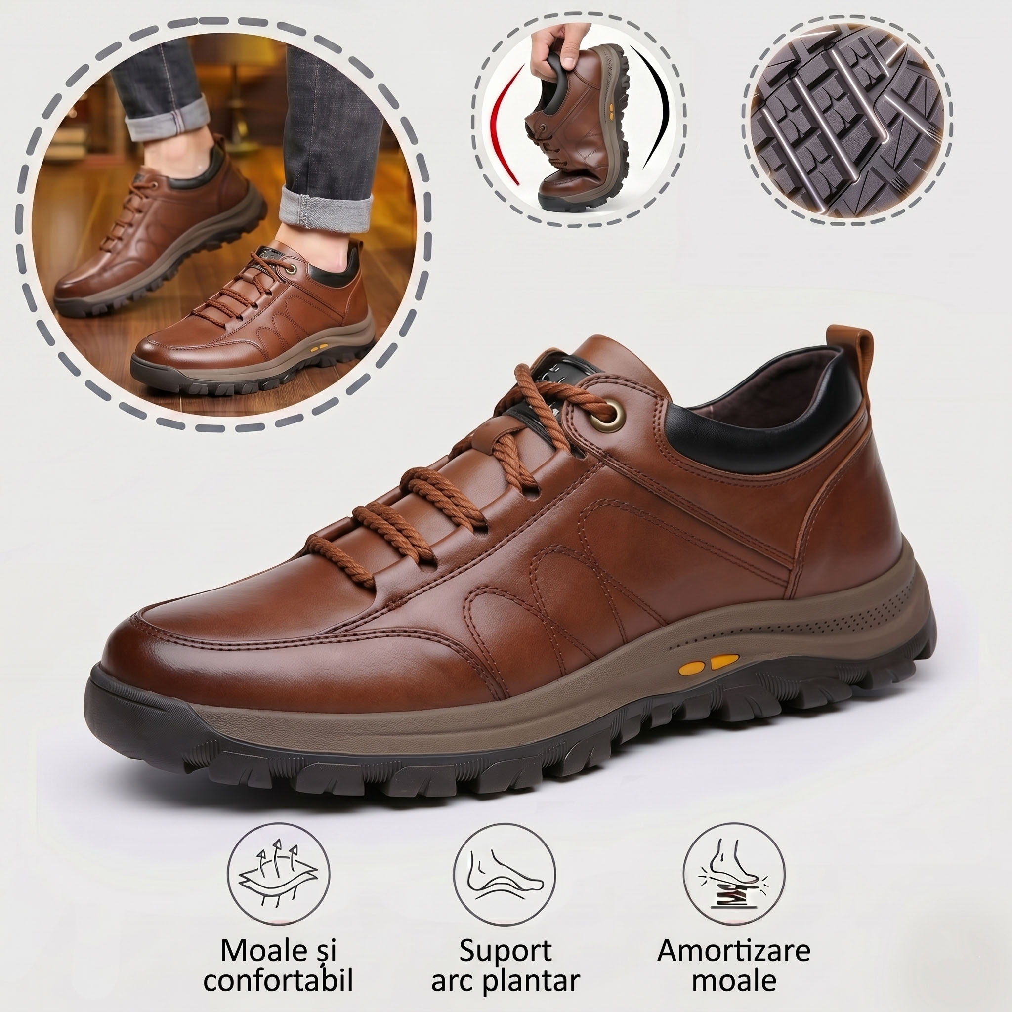 🎁Ultima zi pentru a te bucura de o reducere de 50%! Nu rata ocazia! ⏰ Ameliorează durerile de picioare și fasciita - Încălțăminte ortopedică impermeabilă și antiderapantă.
