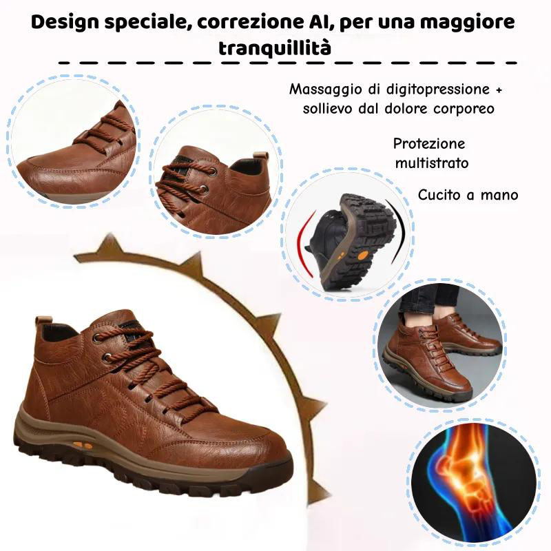 🐂 Pantofi bărbătești din piele de vițel, cusuți manual 👞 Ușor de încălțat și de descălțat, croială universală ✅ Impermeabili, antiderapanți, călduroși și confortabili