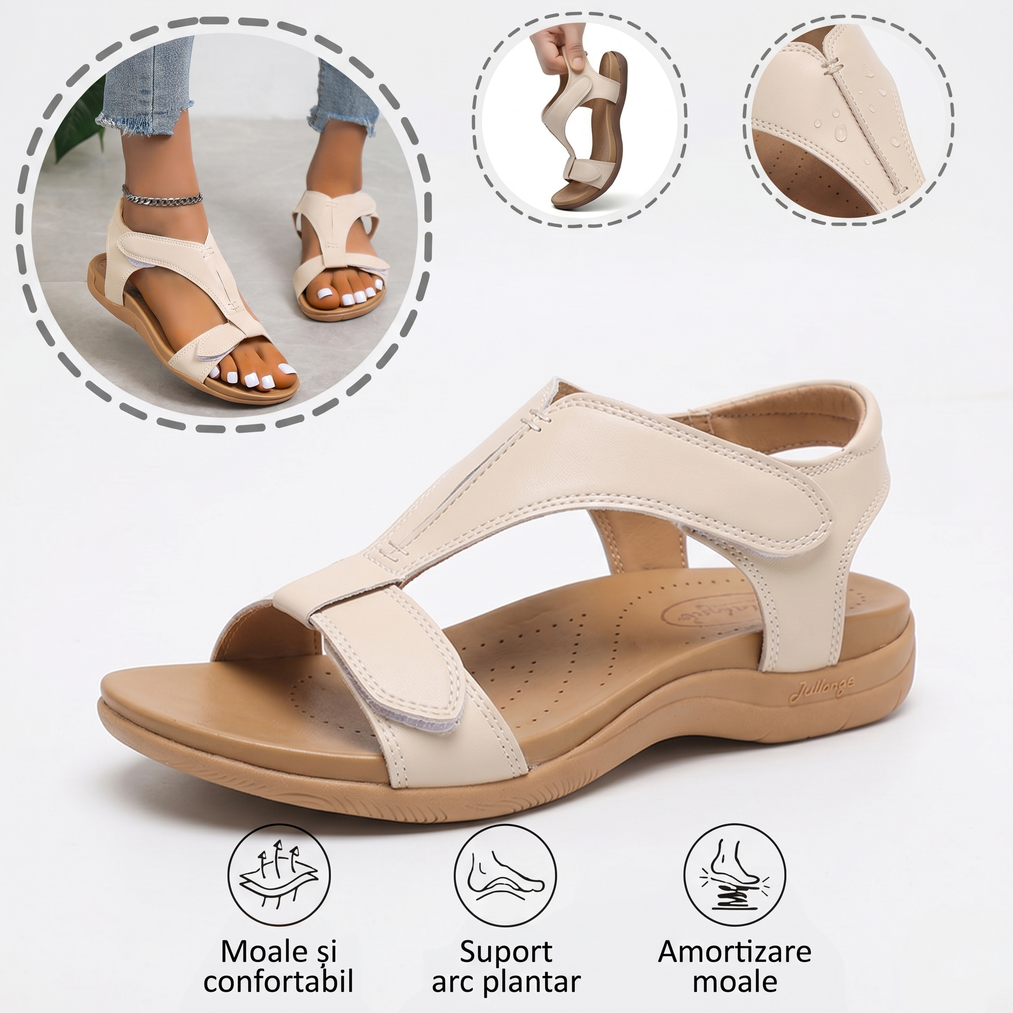 ⏰️Nu rata reducerea noastră de 50%!✅ Sandale de înaltă calitate🦶 Un articol esențial de vară - impermeabile și antiderapante🔴 Pantofi confortabili, potriviți pentru orice ocazie.