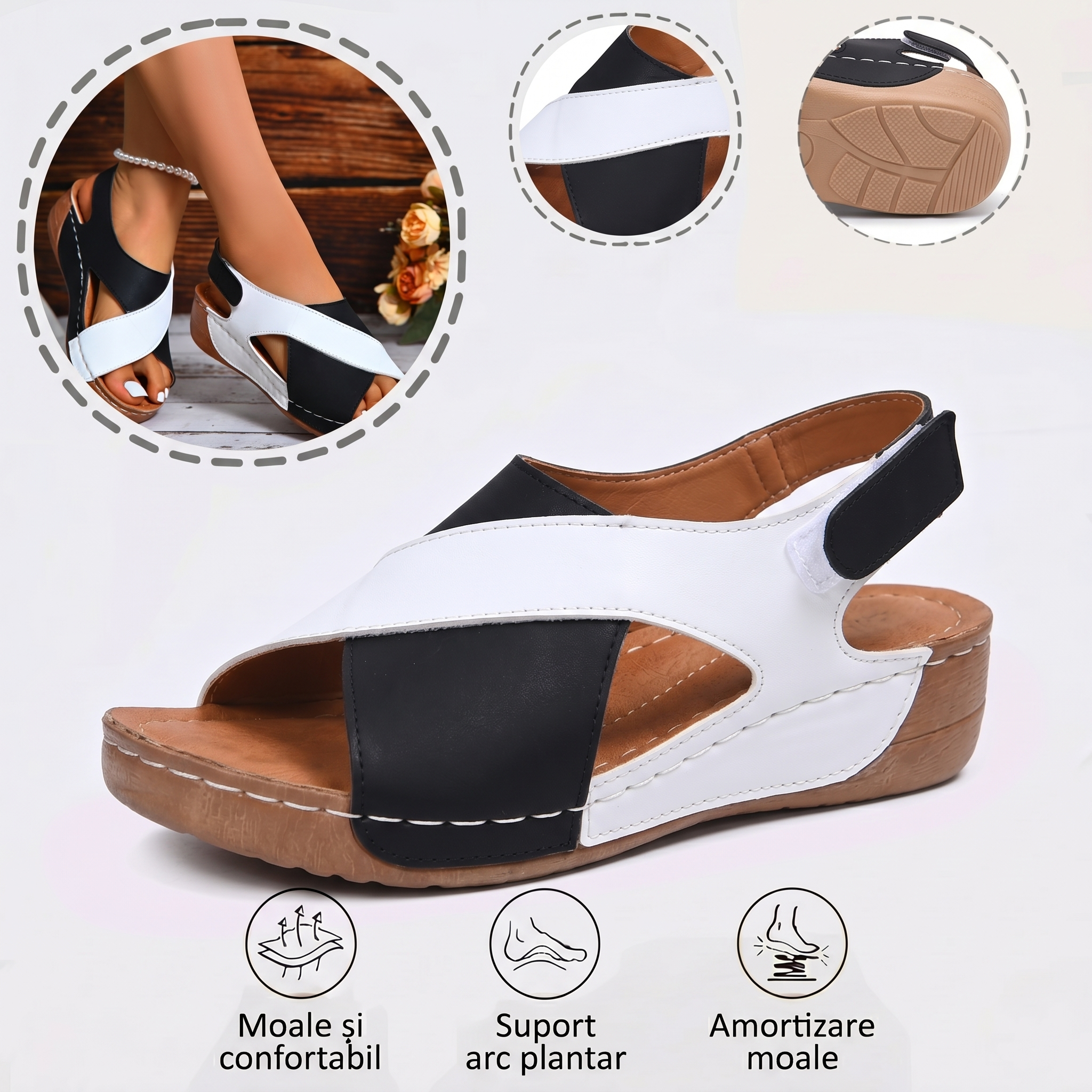 ⏰️Nu rata reducerea noastră de 50%! ✅ Sandale de înaltă calitate 🦶 Model nou de vară - impermeabile și antiderapante 🔴 ușoare și elegante, potrivite pentru orice ocazie.