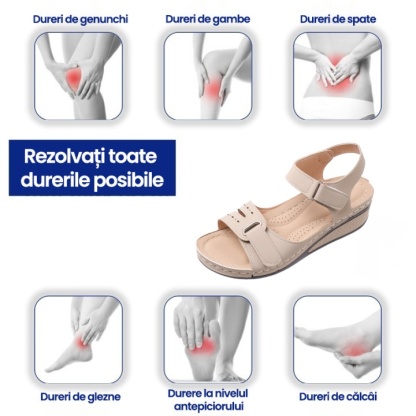 [🎁Jumătate de preț astăzi - nu ratați] Sandale ortopedice ergonomice certificate medical - mers fără durere 👞 facilitează mersul