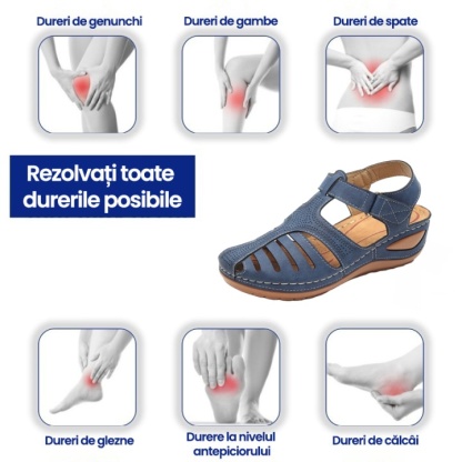 (⏰Reducerea de astăzi la jumătate de preț - nu ratați) Sandale ortopedice cu design ergonomic, talpă anti-alunecare ✅ Suport arc, mers confortabil