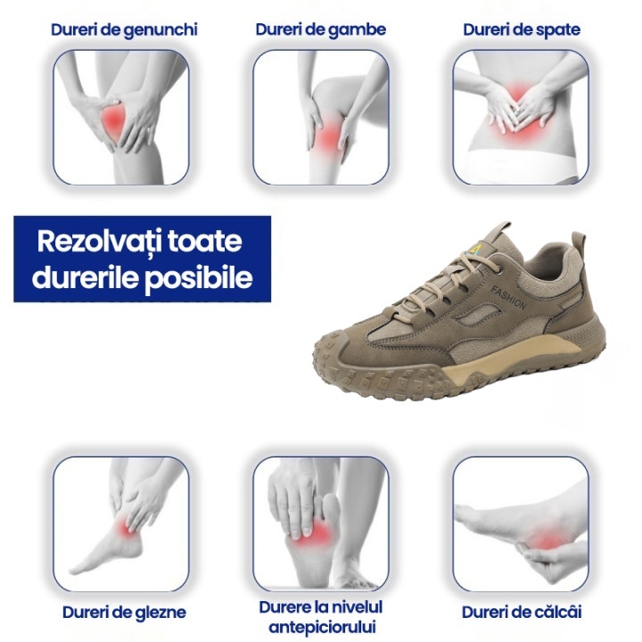 [50% reducere azi - nu ratați] 🔥 Pantofi de mers cu design ergonomic 👞Cusuti manual - impermeabili și anti-alunecare ✅ Suport arc pentru mers confortabil