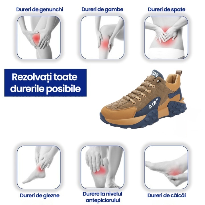 [⏰Astăzi reducere 50% - Nu rata ocazia!] 🔥 Pantofi de mers pentru bărbați, de marcă 👞 Design ergonomic cu suport pentru arcul plantar pentru mers fără durere ✅ Cusuți manual