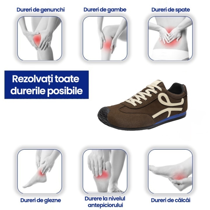 [50% reducere azi - nu ratați] 🔥 Pantofi de mers cu design ergonomic 👞Cusuti manual - impermeabili și anti-alunecare ✅ Suport arc pentru mers confortabil