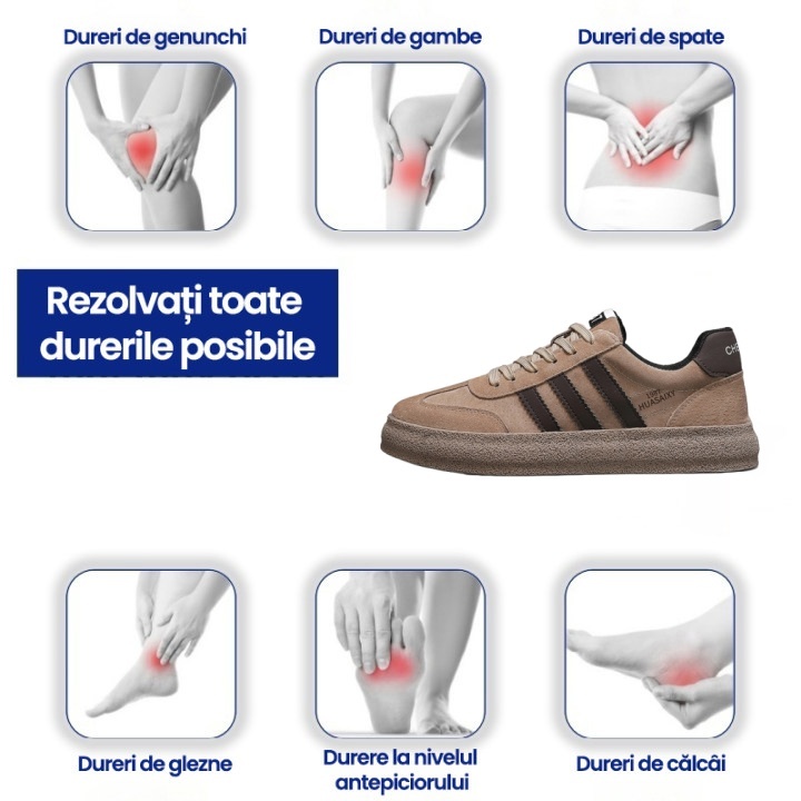 [50% reducere azi - nu ratați] 🔥 Pantofi de mers cu design ergonomic 👞Cusuti manual - impermeabili și anti-alunecare ✅ Suport arc pentru mers confortabil