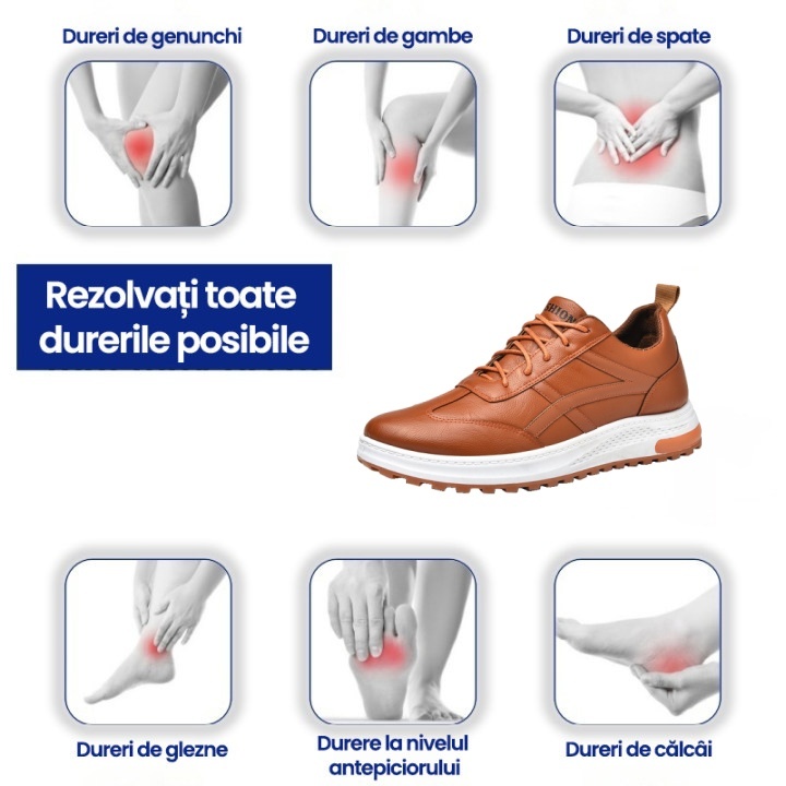 [Ultima zi cu 50% reducere - nu o ratați] 🔥Încălțăminte ergonomică de mers certificată medical 👞Cusută manual ✅Suport pentru bolta plantară pentru mers confortabil