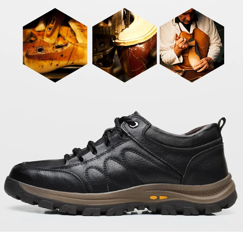 (🎉70% reducere în ultima zi, nu o ratați) 🐂 Pantofi ortopedici bărbătești din piele de vițel australiană 👞Cusuți manual, impermeabili și antiderapanți ✅Suport pentru bolta plantară - mers confortabil