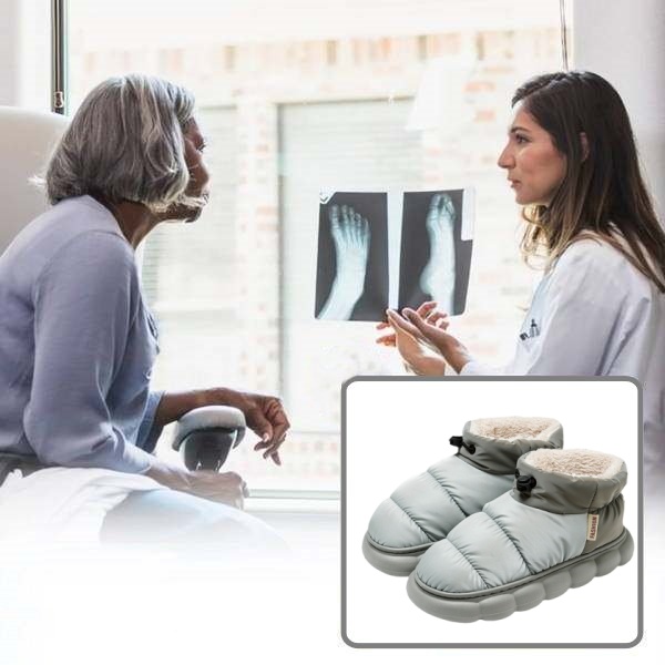 【🔥Nu ratați 60% reducere astăzi】 Cizme de iarnă din bumbac, căptușeală din lână + impermeabile, confortabile, precum mersul pe nori