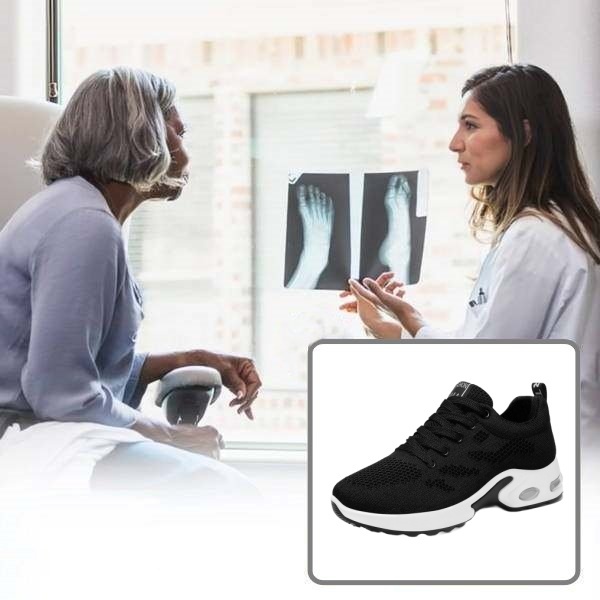 [🔥50% reducere astăzi - nu-l ratați] Pantofi ortopedici de damă cu design ergonomic 👞Talpă anti-alunecare respirabilă, cu pernă de aer ✅Suport arc: mers confortabil