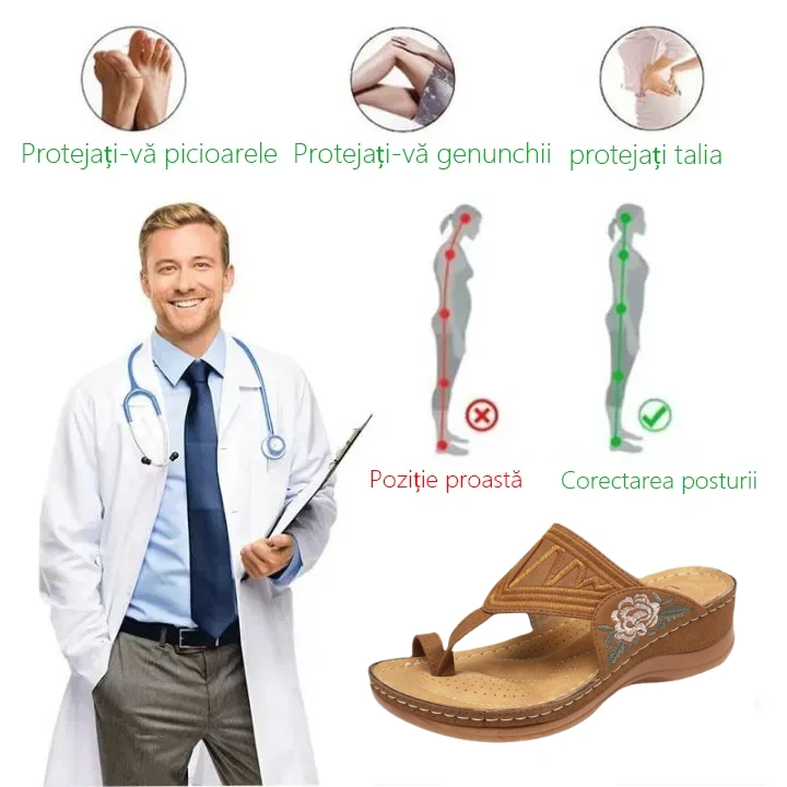(🔥Vânzare la jumătate de preț pe perioadă limitată de primăvară - Se termină în curând) Pantofi ortopedici de vară pentru femei ✅ Ameliorează durerile de picioare - Design ergonomic