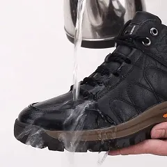 🐂 Pantofi bărbătești din piele de vițel, cusuți manual 👞 Ușor de încălțat și de descălțat, croială universală ✅ Impermeabili, antiderapanți, călduroși și confortabili