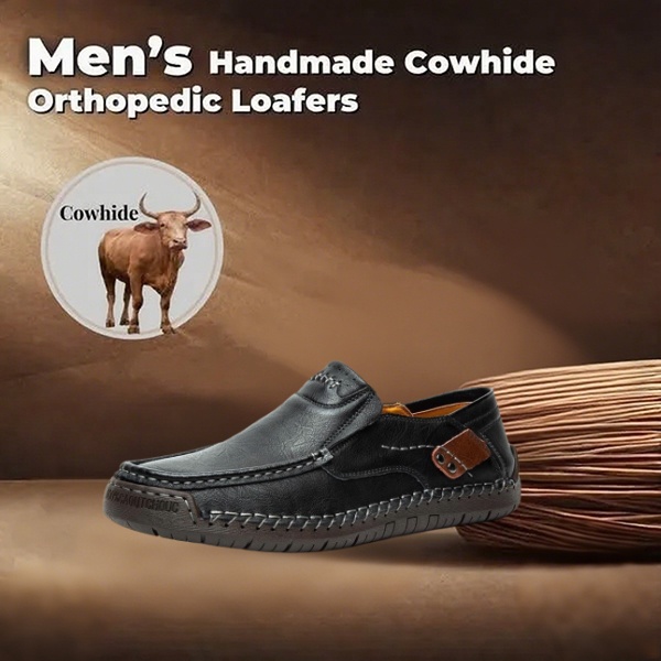 [⏰ Ultima zi pentru a te bucura de o reducere de 70% - nu rata ocazia!] 🐂Pantofi de mers pentru bărbați din piele de vițel australiană 👞 ✅ Ameliorează durerea și mergi confortabil