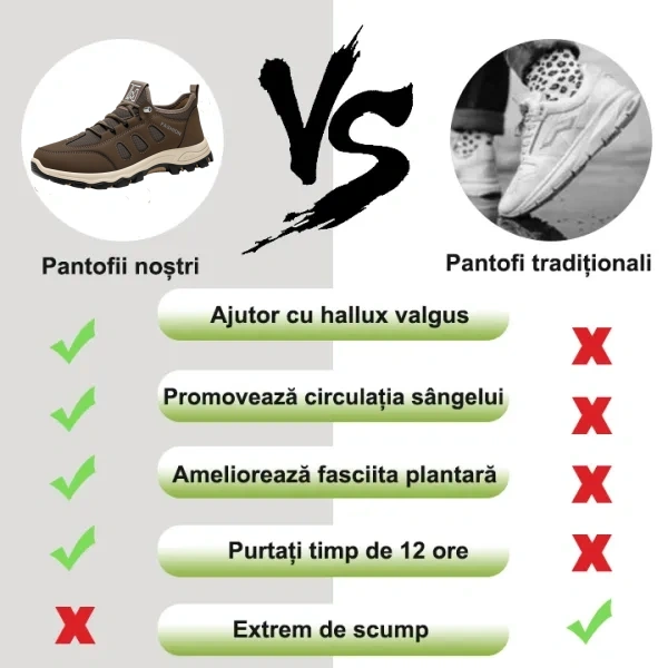 [⏰Ultima zi cu 50% reducere - nu rata ocazia!] 🔥 Pantofi de mers din piele de vacă pentru bărbați 👞 Cu suport pentru bolta plantară pentru mers fără durere ✅ Cusuți manual, confortabili și respirabili