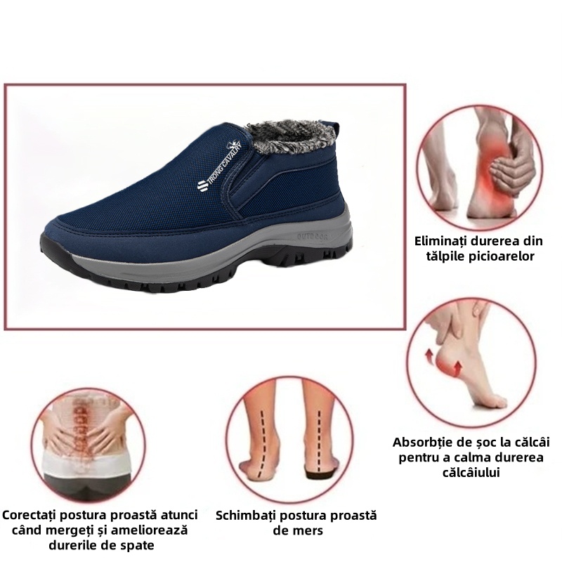 (⏰Reducere de Crăciun 50%🎁) TRONG CAVARY❄️ Ghete de iarnă confortabile pentru bărbați👞călduță, susținere a arcului ✅Un must-have pentru bărbați