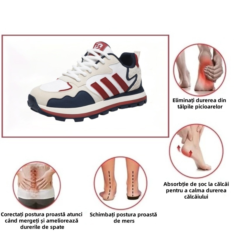 (🎉 Reducere de 50% astăzi - ofertă pe timp limitat) Pantofi ortopedici ergonomici cusuți manual pentru bărbați 2025 ✅ Mers confortabil, ameliorarea durerii 👞