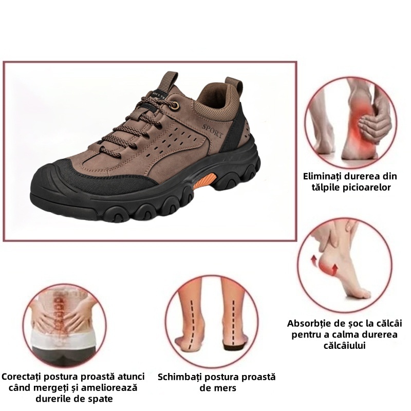 (🎉Reducere de 50% astăzi - ofertă limitată) 2025, pantofi ortopedici ergonomici pentru bărbați, foarte vânduți ✅ Mersul confortabil, ameliorează durerea 👞Asigură-ți siguranța picioarelor