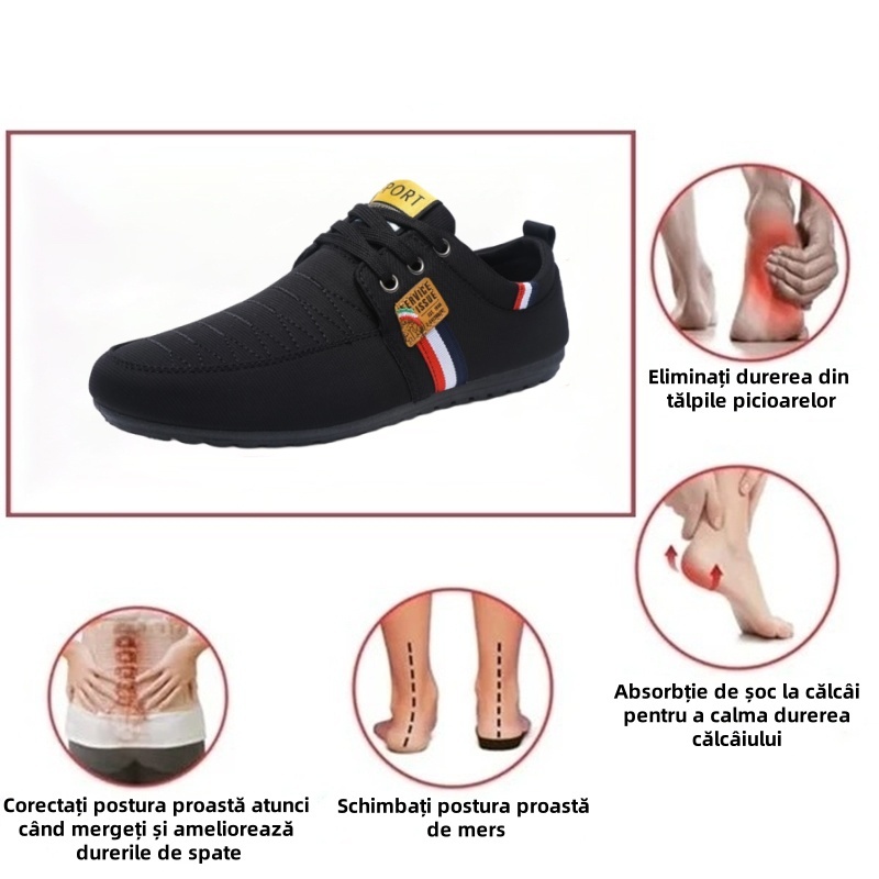 [🔥Reducere de primăvară la jumătate de preț: nu-l ratați] Pantofi ortopedici cu design ergonomic👞-Elimină durerile de picioare în 7 zile, ✅Tălpi interioare ecologice din spumă cu memorie, mers confortabil--Cusute manual