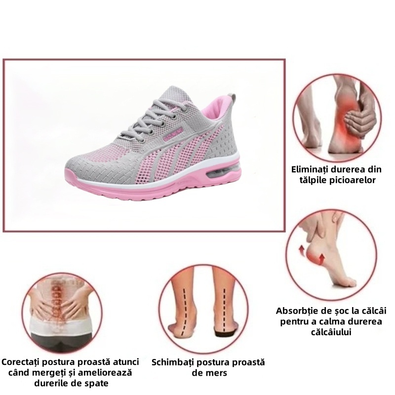 [🔥50% Reducere de primăvară - Numai astăzi] Pantofi ortopedici de damă cu design ergonomic - Design de susținere a arcului 👞Scăpați cu ușurință de durerile de picioare ✅Faceți mersul mai confortabil