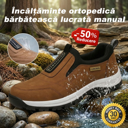 ✅Pantofi din piele întoarsă de înaltă calitate🦶Ameliorează durerile de picioare și fasciita - Impermeabili și antiderapanți🔴Pantofi ortopedici