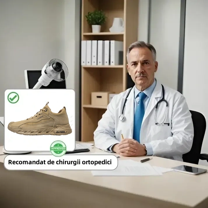 [Ultima zi cu 50% reducere - nu o ratați] 🔥 Pantofi de mers cu design ergonomic 👞 Cusuți manual - respirabili, impermeabili ✅ Suport pentru bolta plantară, mers confortabil
