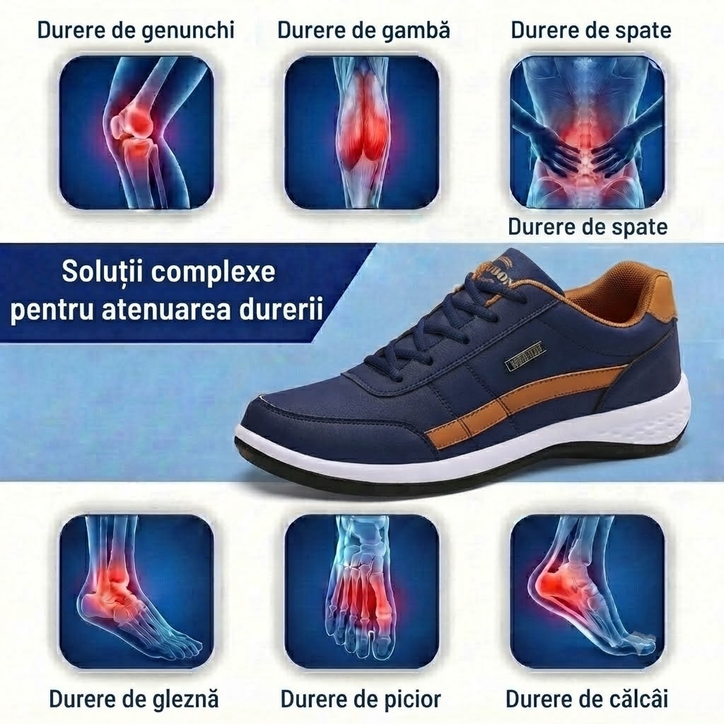 🎁Ultima zi pentru a te bucura de o reducere de 40%, nu o rata! ⏰Fabricați din piele de vițel australiană🐂Suport pentru picioare - ameliorează durerea de picioare✅Impermeabili și antiderapanți, confortabili la mers✅Eleganți și versatili.