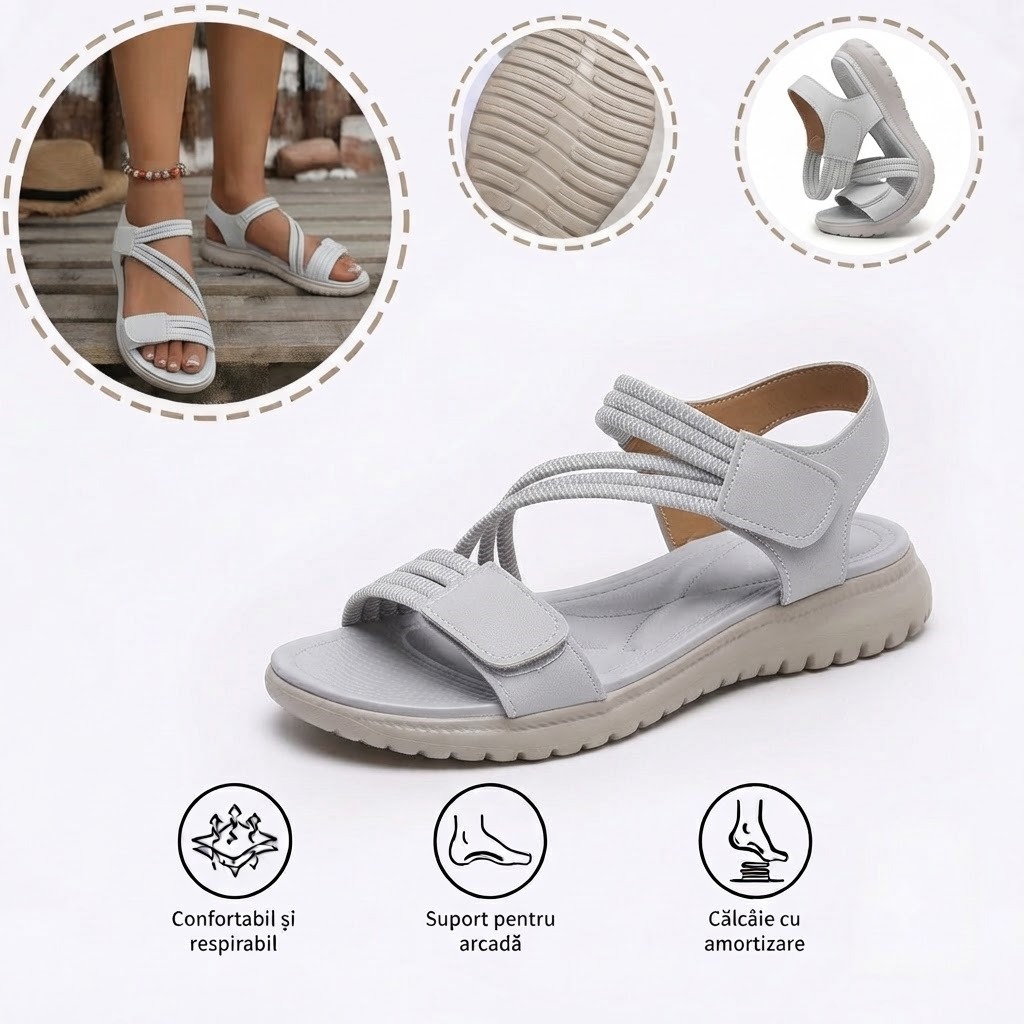 ⏰Ultima zi, reducere 60%! Nu ratați - Sandale ortopedice cu design ergonomic ✅️Amortizare șocuri ✅️Încălțăminte ortopedică sănătoasă, concepută special pentru femeile europene.