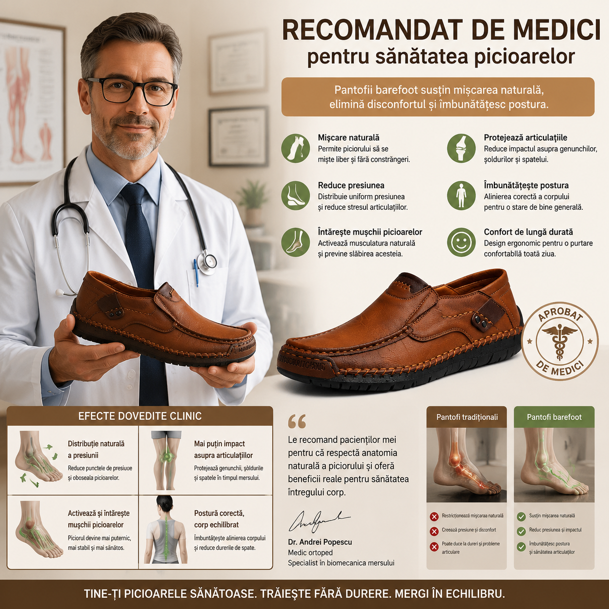 🎁Ultima zi pentru a te bucura de o reducere de 40%, nu o rata! ⏰Fabricați din piele de vițel australiană🐂Suport pentru picioare - ameliorează durerea de picioare✅Impermeabili și antiderapanți, confortabili la mers✅Eleganți și versatili.