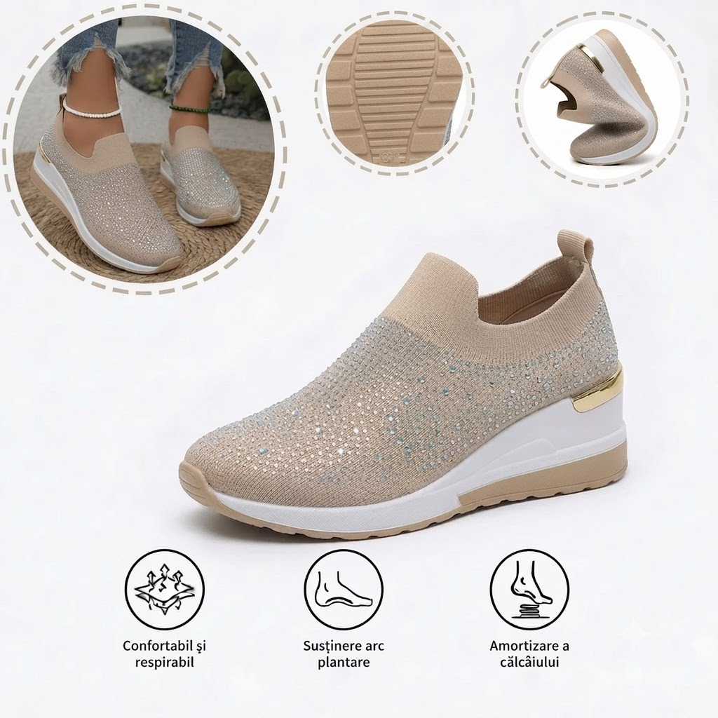 ⏰Ultima zi, reducere 40%! Nu ratați - Pantofi ortopedici cu design ergonomic ✅️Absorbție a șocurilor ✅️Încălțăminte ortopedică sănătoasă, concepută special pentru femeile europene.