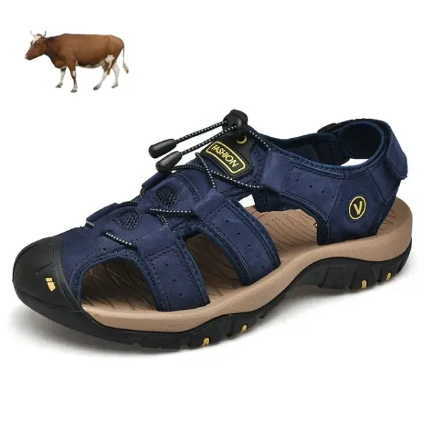 【🎁Astăzi 70% reducere - Nu ratați】 Sandale ortopedice ergonomice din piele de vițel - Mers fără durere👞 Faceți mersul mai confortabil