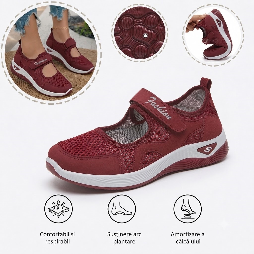 ⏰Ultima zi, reducere 40%! Nu ratați - Pantofi ortopedici cu design ergonomic ✅️Absorbție a șocurilor ✅️Încălțăminte ortopedică sănătoasă, concepută special pentru femeile europene.