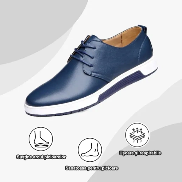 (🔥50% reducere astăzi - doar astăzi) Pantofi ortopedici din piele naturală pentru bărbați👞Suport arcuit, ușor, confortabil și potrivit pentru mers pe jos