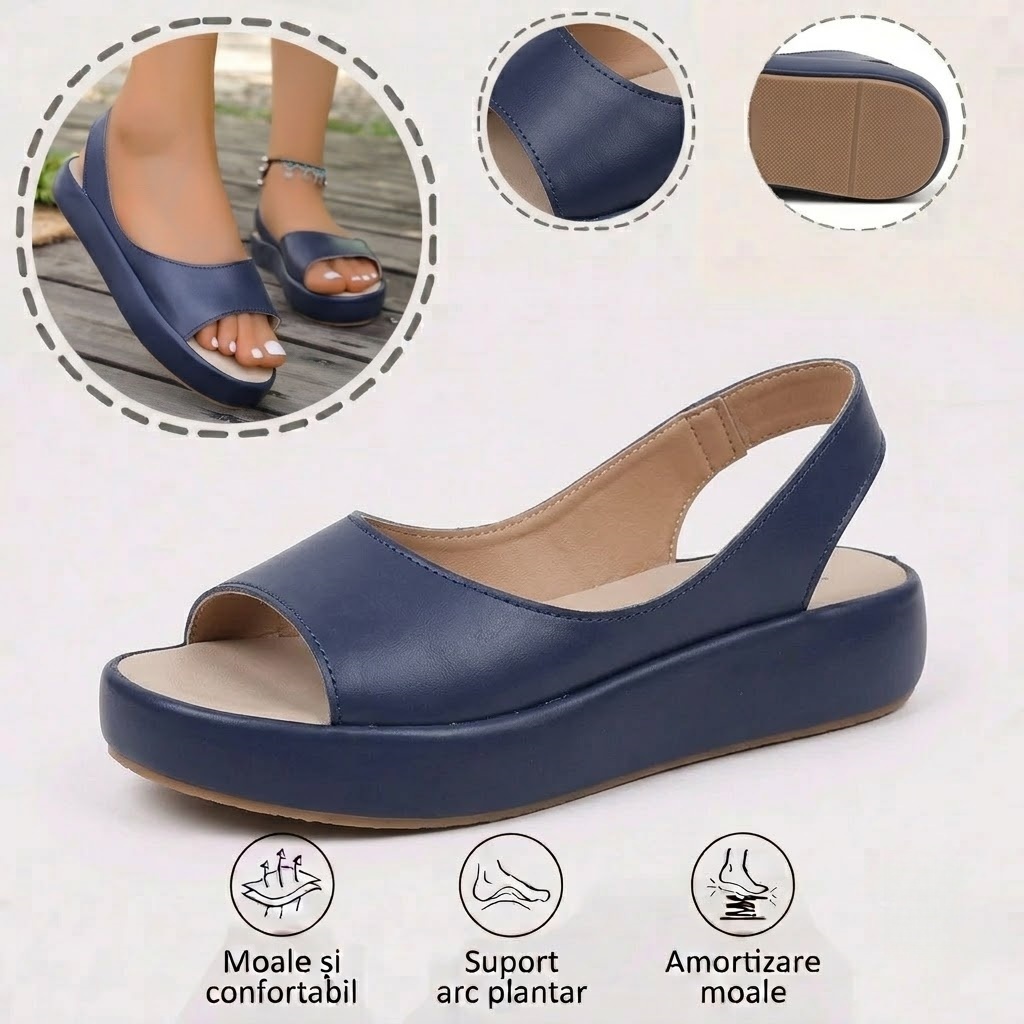 ⏰Ultima zi, reducere 60%! Nu ratați - Sandale ortopedice cu design ergonomic ✅️Amortizare șocuri ✅️Încălțăminte ortopedică sănătoasă, concepută special pentru femeile europene.