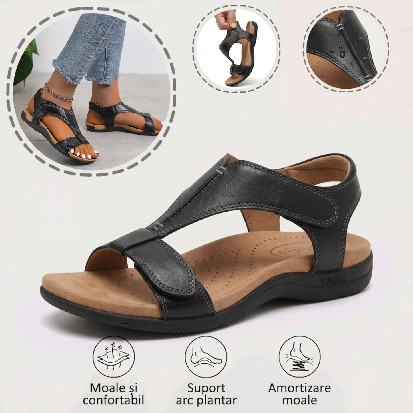 ⏰️Nu rata reducerea noastră de 50%!✅ Sandale de înaltă calitate🦶 Un articol esențial de vară - impermeabile și antiderapante🔴 Pantofi confortabili, potriviți pentru orice ocazie.