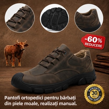 🔷Reducere de 40% astăzi - Nu ratați! ⬛Pantofi ortopedici din piele întoarsă nou concepuți✅️Moi și confortabili✅️Impermeabili și antiderapanți🦶Ameliorează durerile de picioare