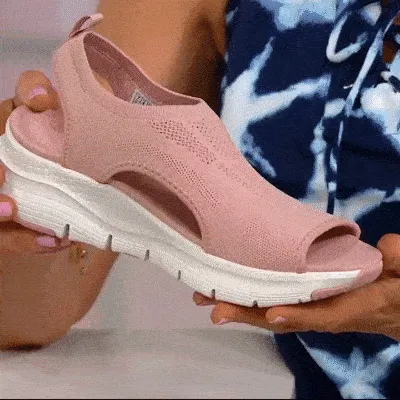 🔥Timp limitat 50% reducere, doar azi - Sandale cu platforma cu arcuit AMALFI, confortabile si usoare